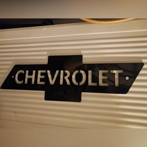 Chevrolet metal sign